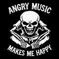 Angry Music Tee Black Design