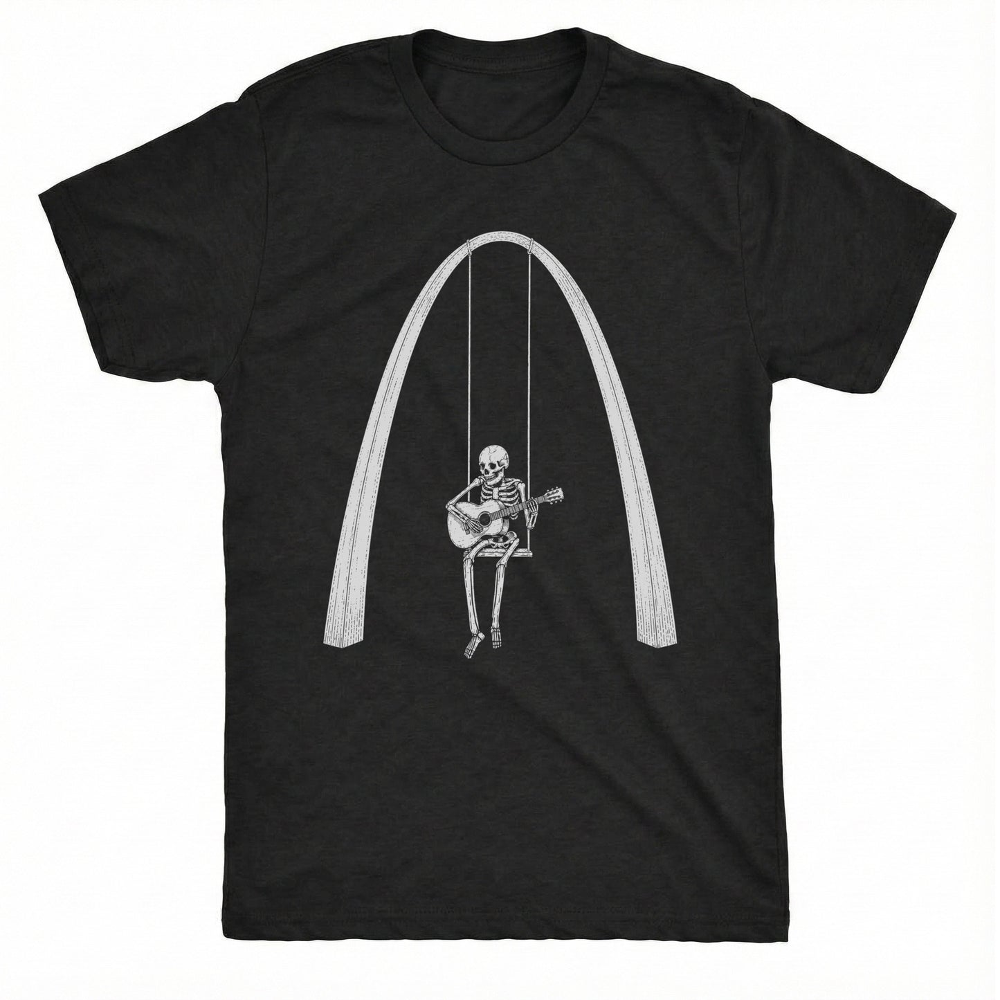 Arch Ballad Tee Black Mockup