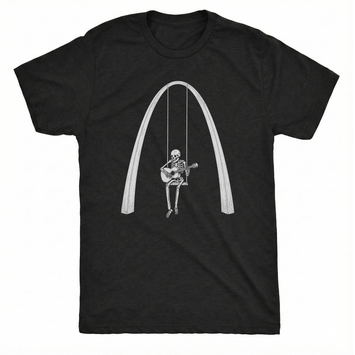 Arch Ballad Tee Black Mockup
