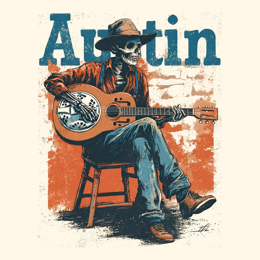 Austin Blues T-Shirt Design