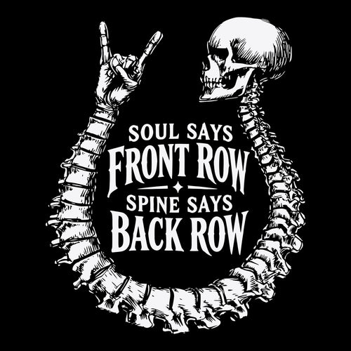 Back Soul Tee Black Design