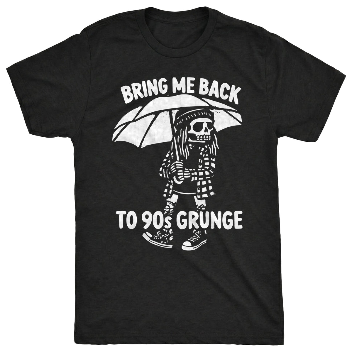 Back to Grunge Tee Black Mockup