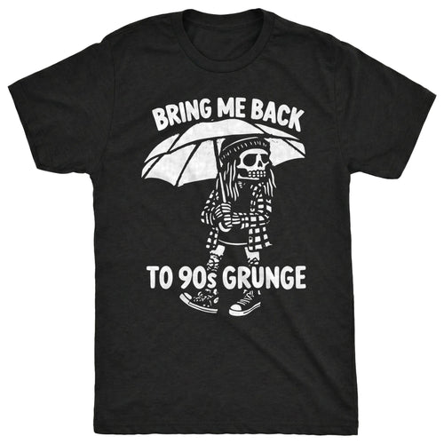Back to Grunge Tee Black Mockup