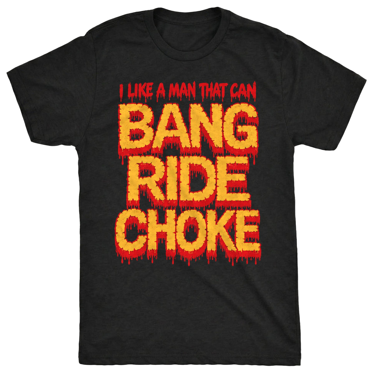 Bang Ride Choke tee Black Mockup
