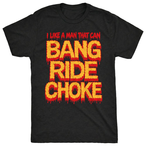 Bang Ride Choke tee Black Mockup