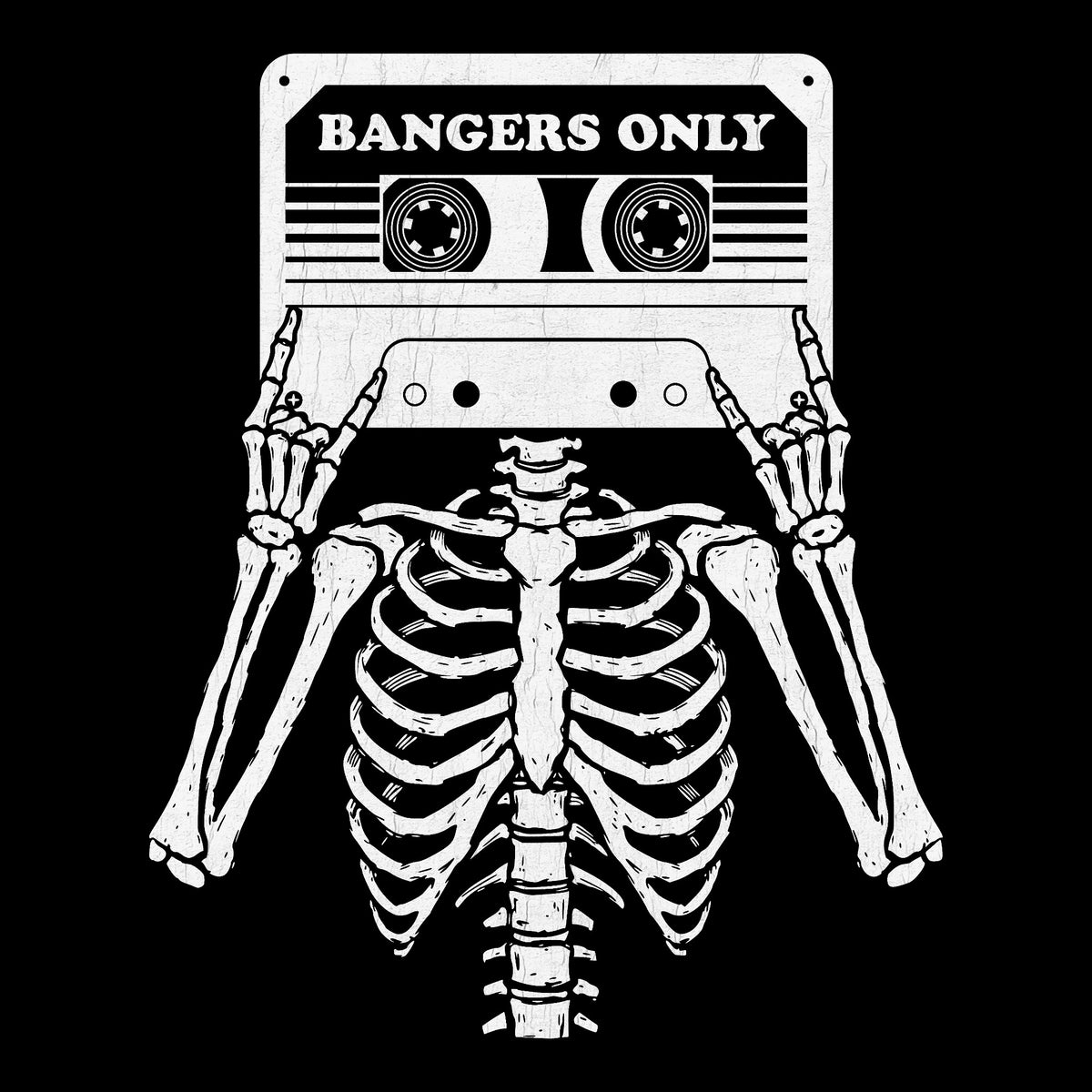 Bangers Only Tee Black Design