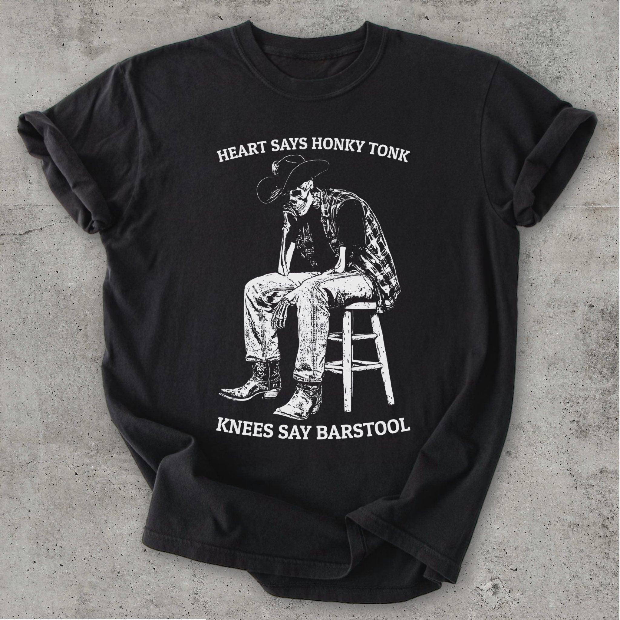 Barstool Tee Black Mockup