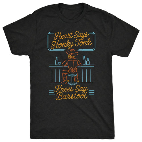 Barstool Tee Black Mockup