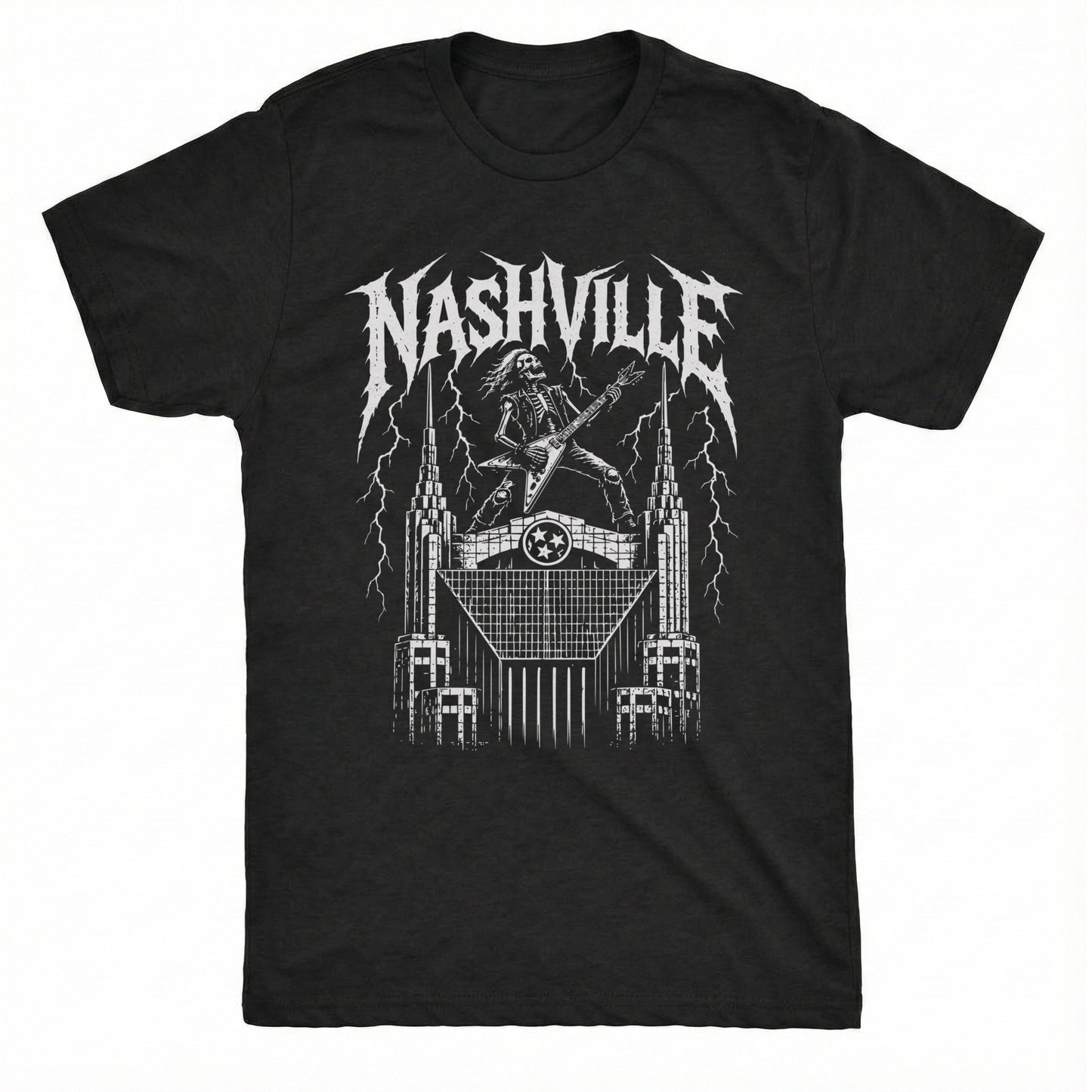 Batman Building Tee Black Mockup