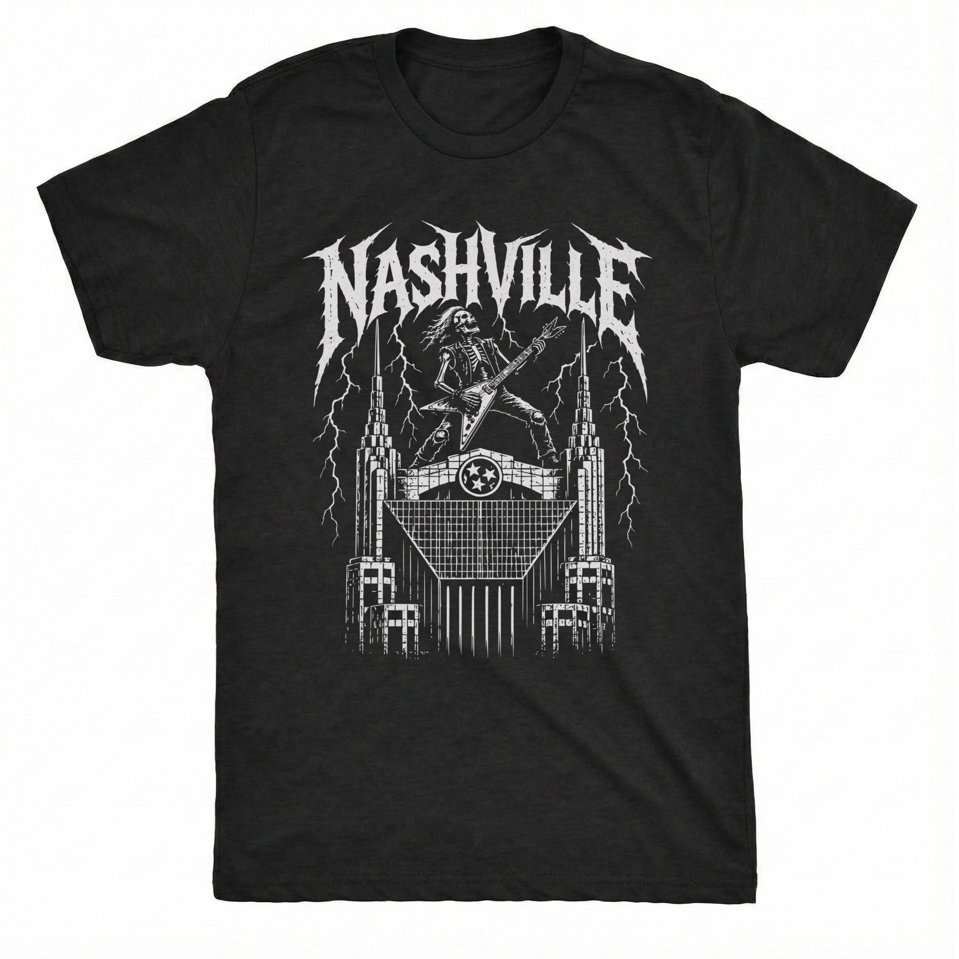 Batman Building Tee Black Mockup
