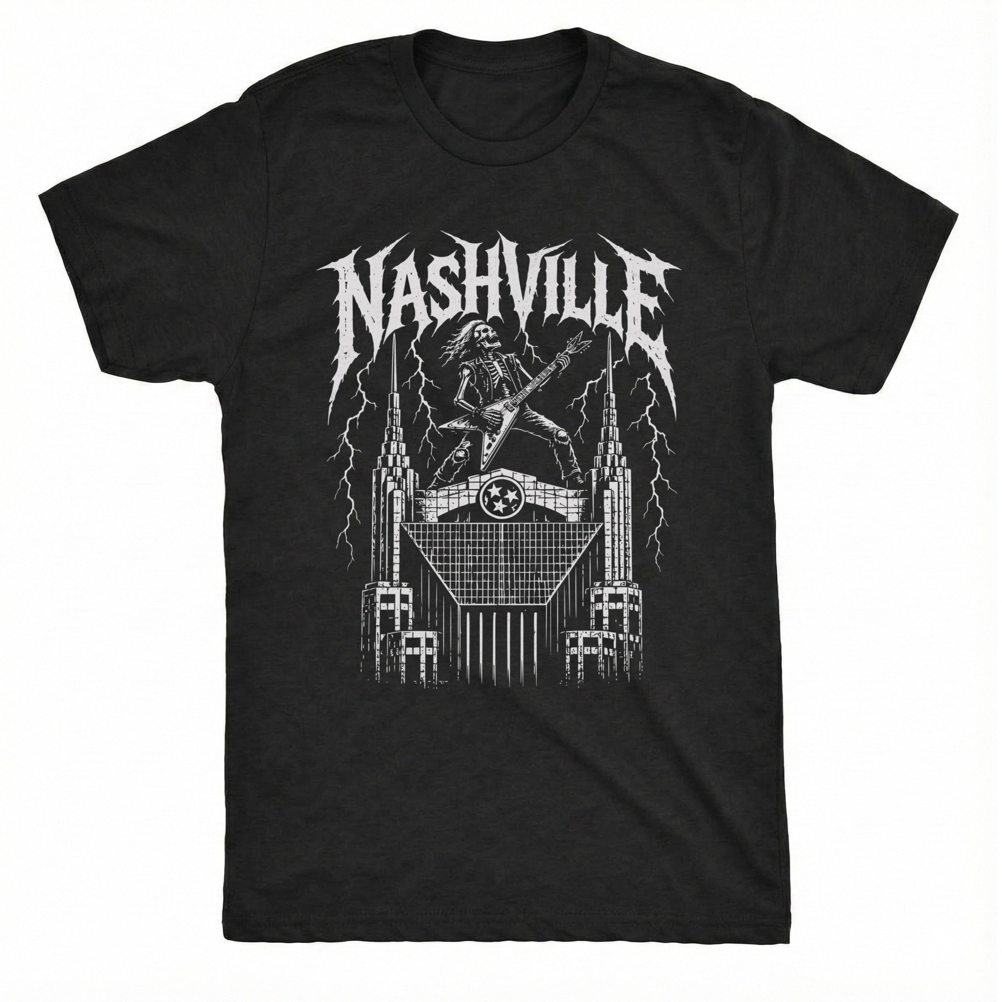 Batman Building Tee Black Mockup