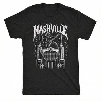 Batman Building Tee Black Mockup