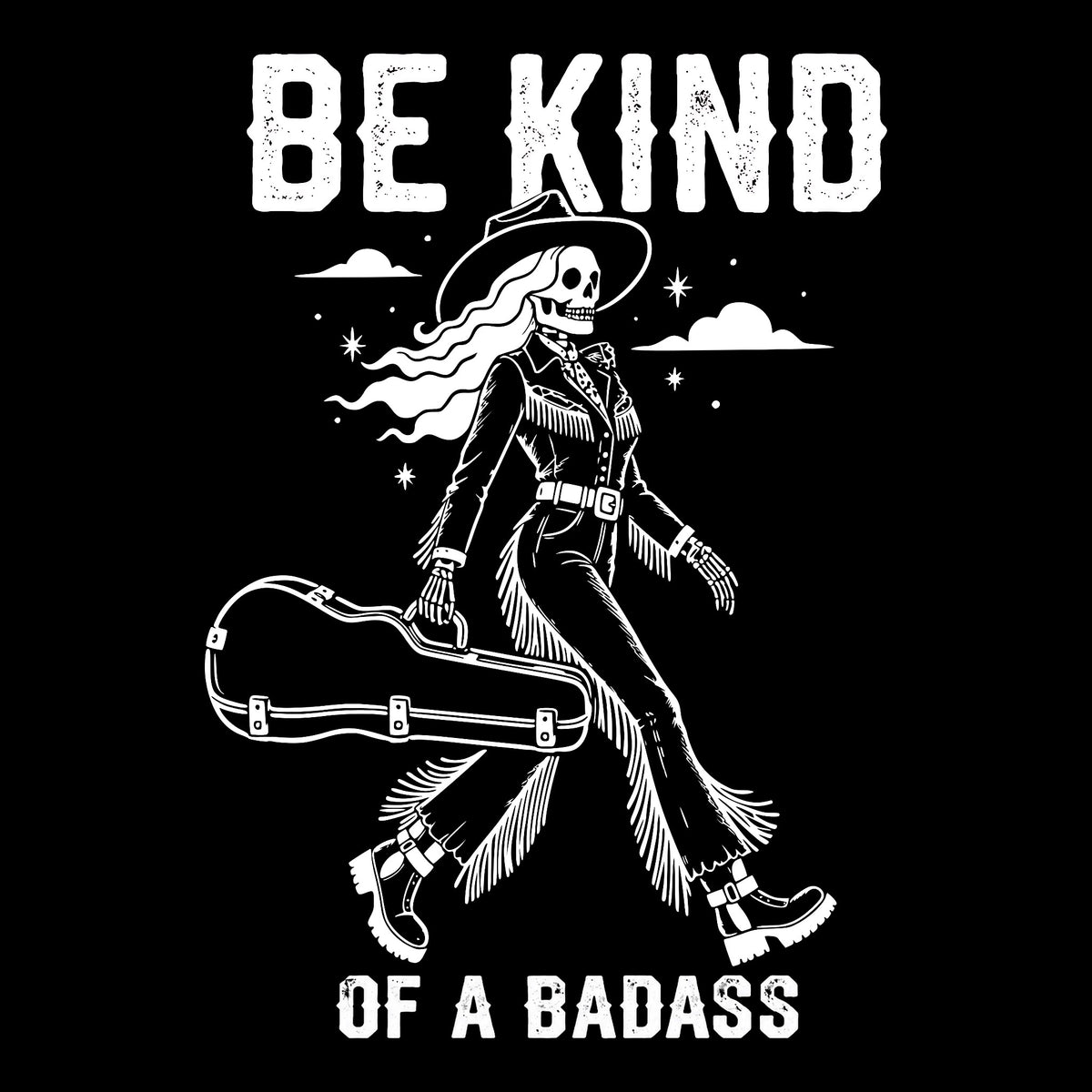 Be Kind Tee Black Design