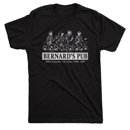 Bernard's Pub Tee Black Mockup