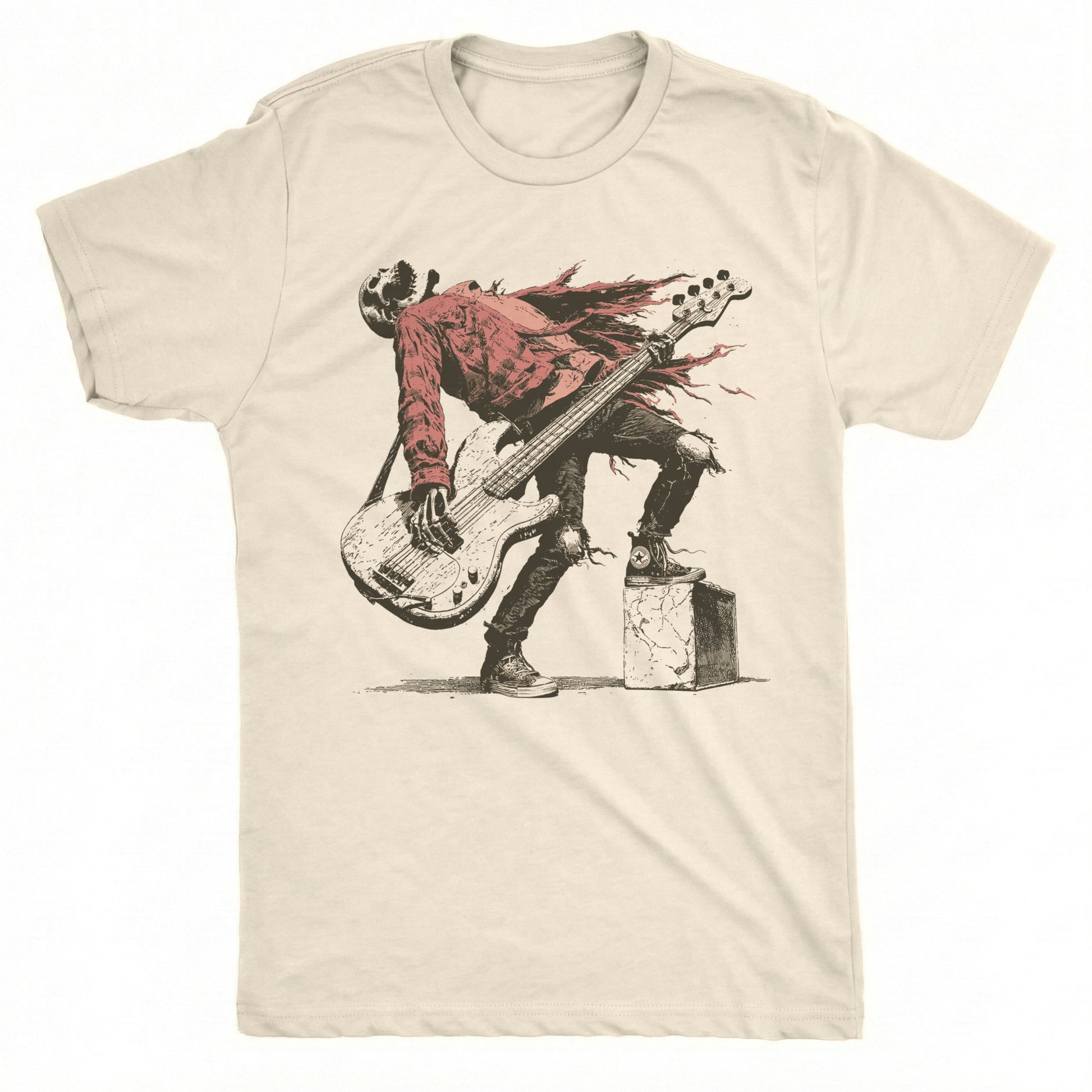 Big Bass Tee Natural Mockup