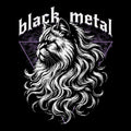 Black Metal Tee Black Design