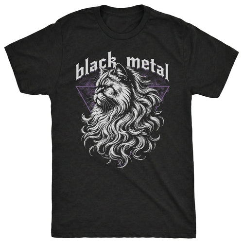 Black Metal Tee Black Mockup