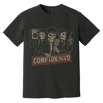 Compton Tour Shirt | Comfort Colors Black