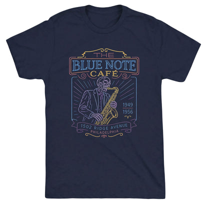 Blue Note Tee Navy Mockup