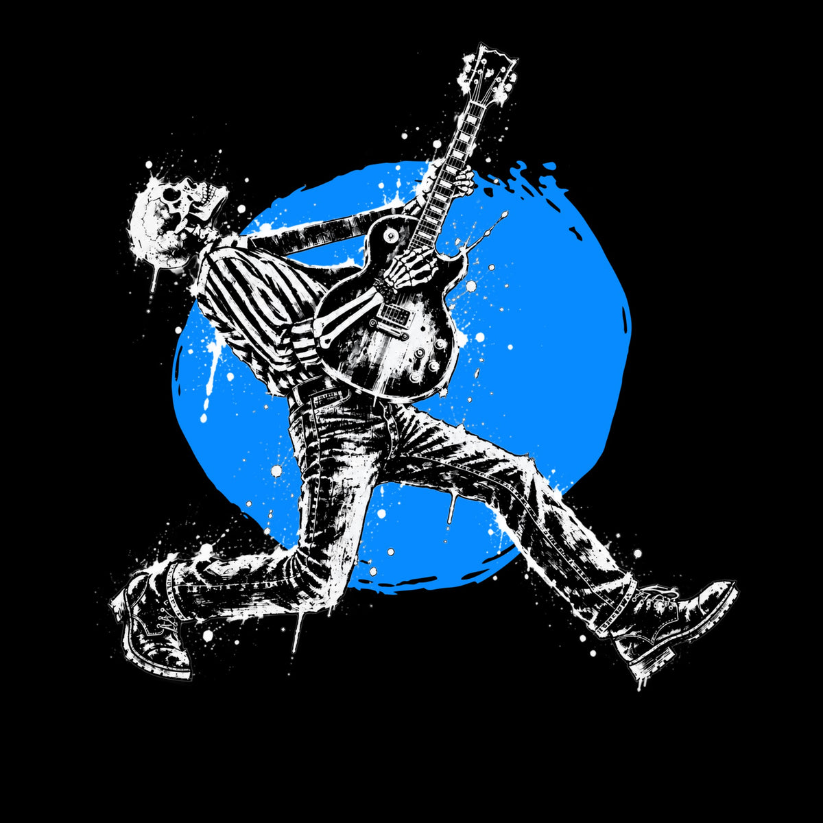 Blues Solo Tee Black Design