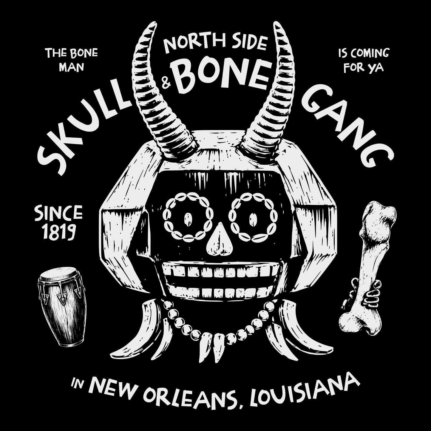 Bone Gang Tee Black Design