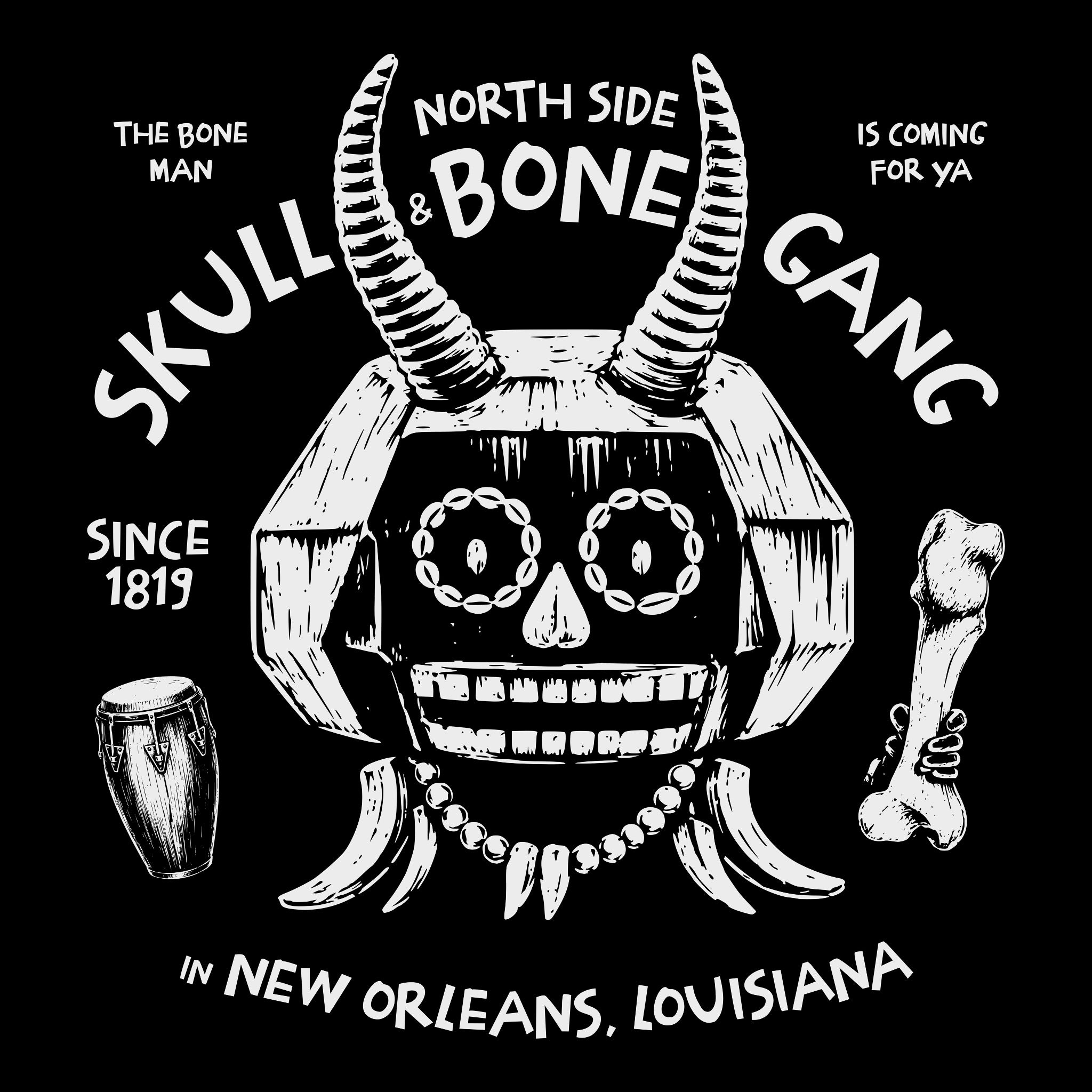 Bone Gang Tee Black Design