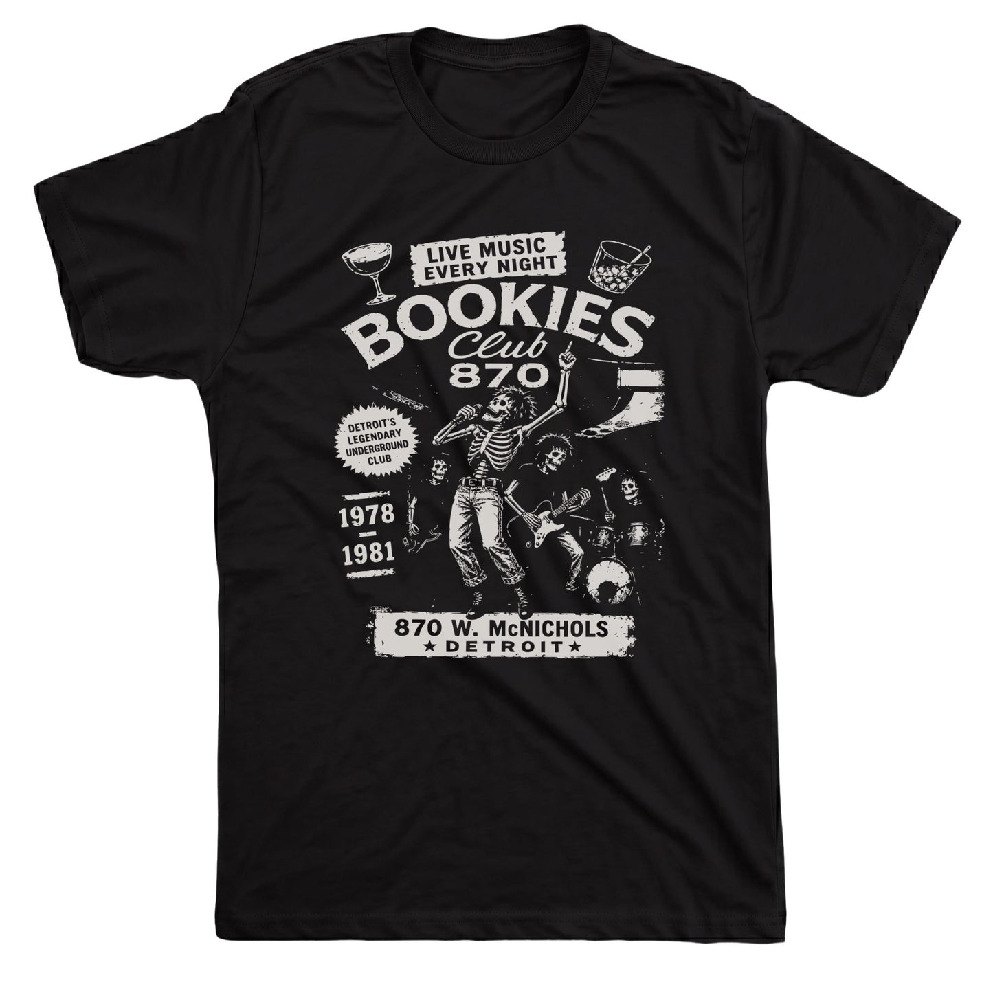Bookie's Tee Black Mockup