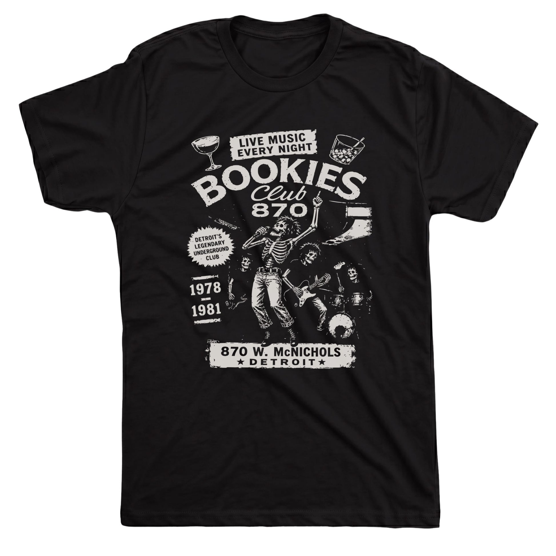 Bookie's Tee Black Mockup