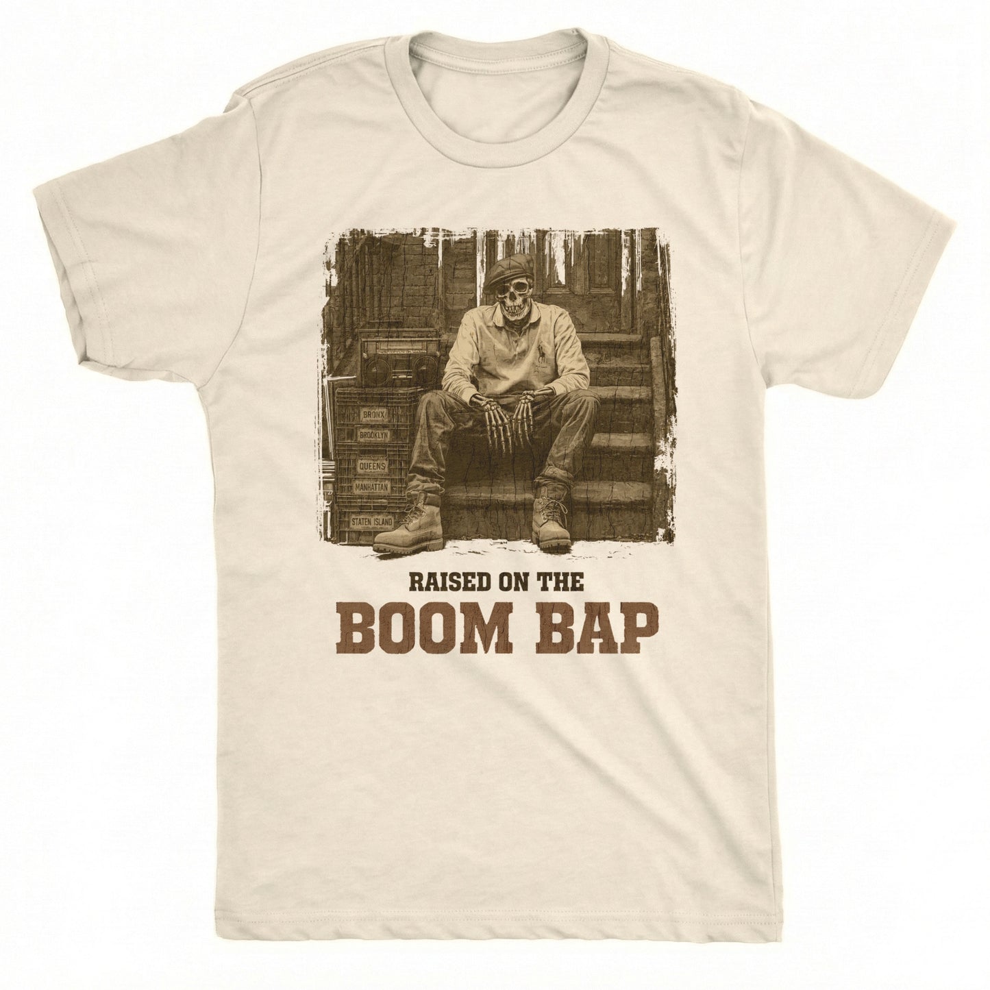 Boom Bap Tee Natural Mockup