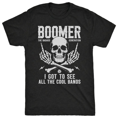 Boomer Tee Black Mockup
