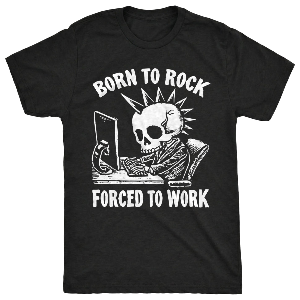 Born to Rock Tee Black Mockup