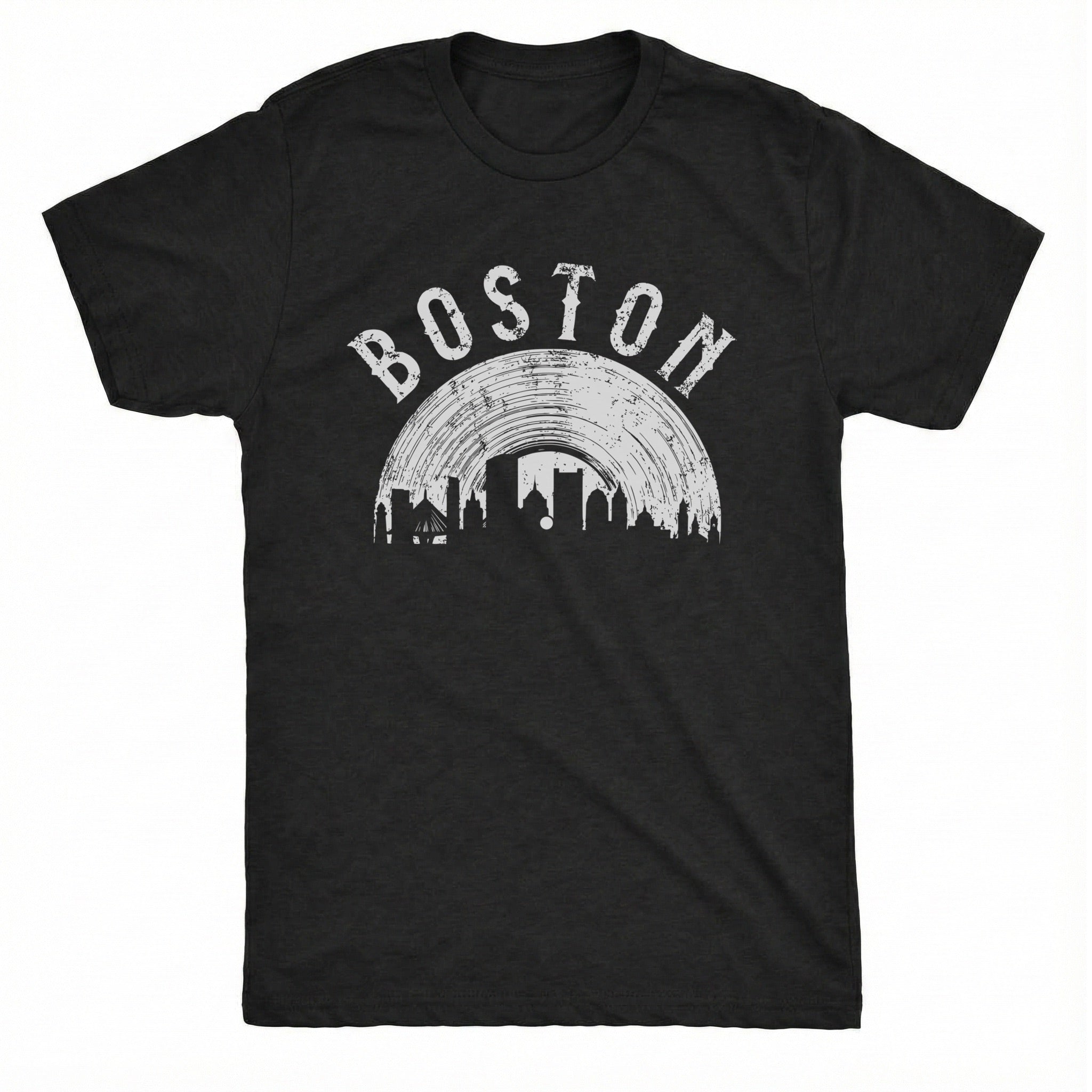 Boston - Boston Vinyl Tee Black Mockup