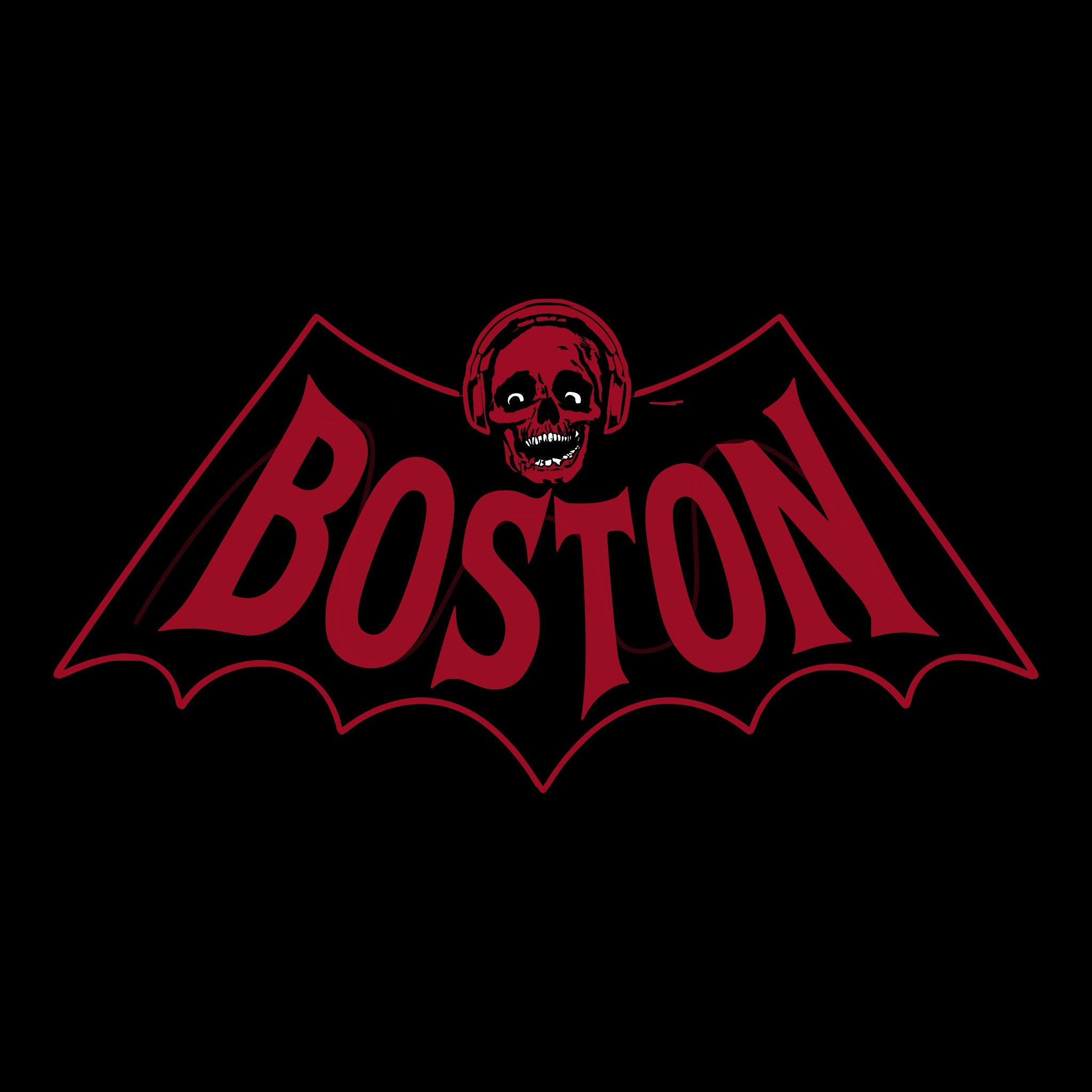 Boston Bat Tee Black Design