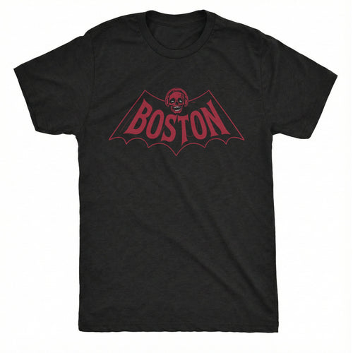 Boston Bat Tee Black Mockup