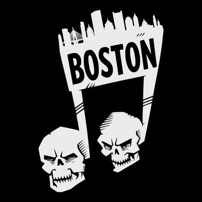 Boston Note Tee Black Design