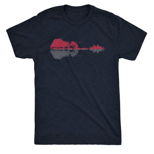 Boston Reflection Navy Mockup