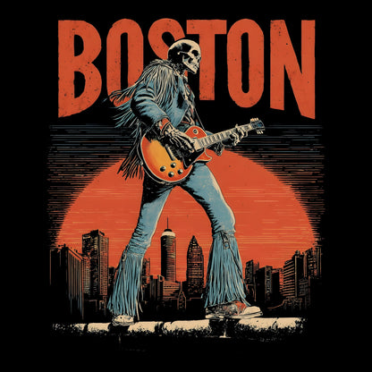 Boston Skyline T-Shirt Design