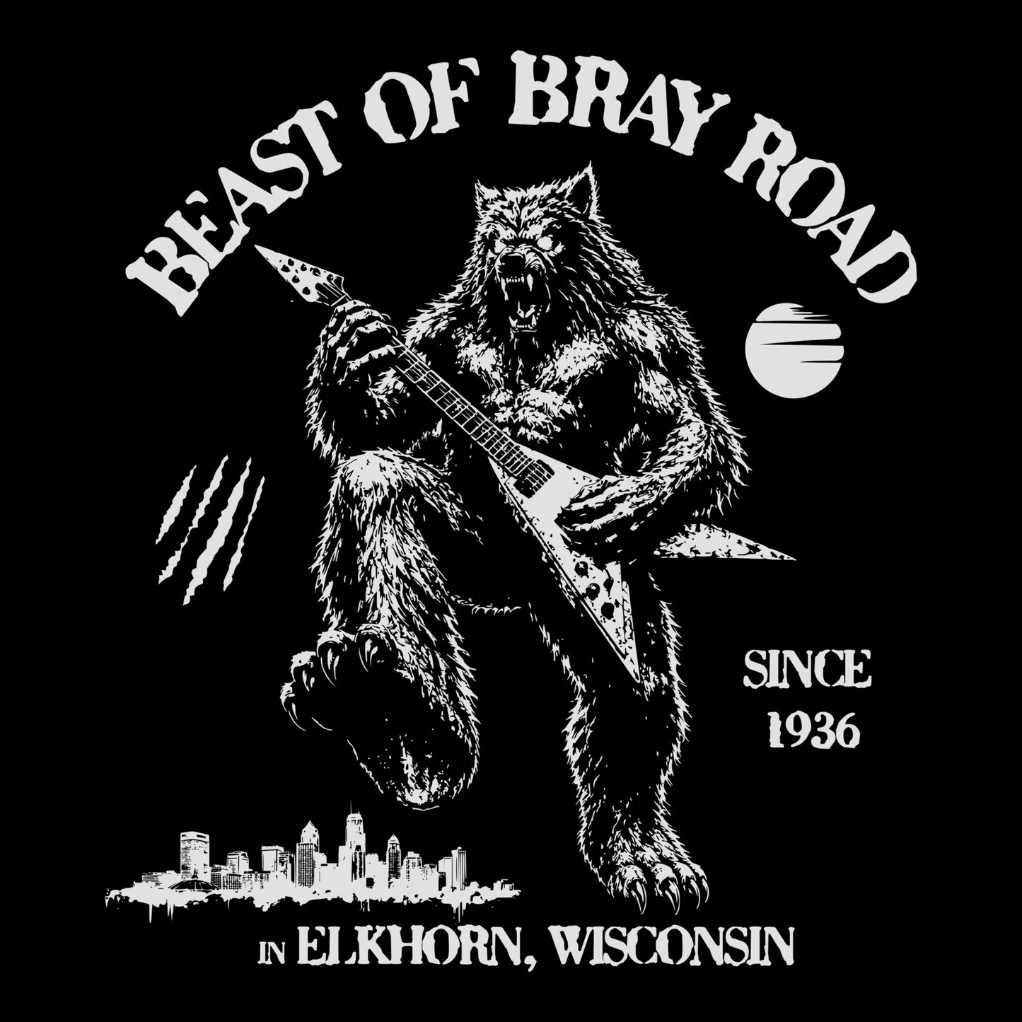 Bray Road Tee Black Design