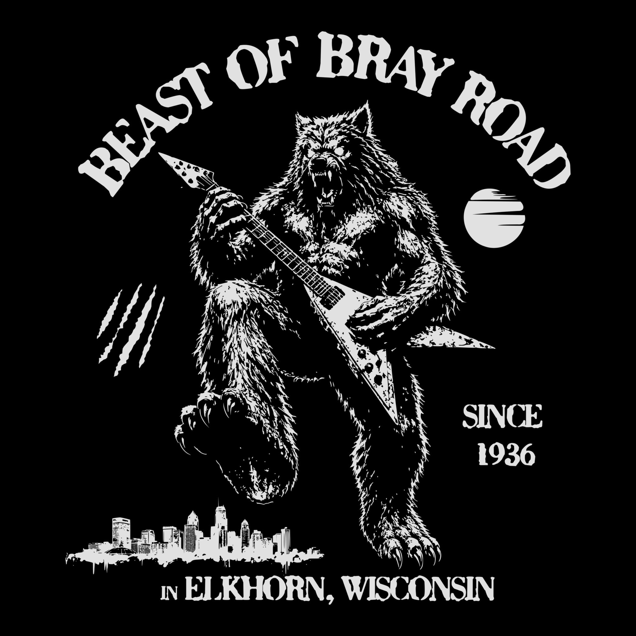 Bray Road Tee Black Design