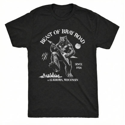 Bray Road Tee Black Mockup