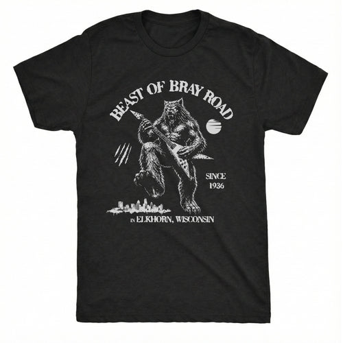 Bray Road Tee Black Mockup