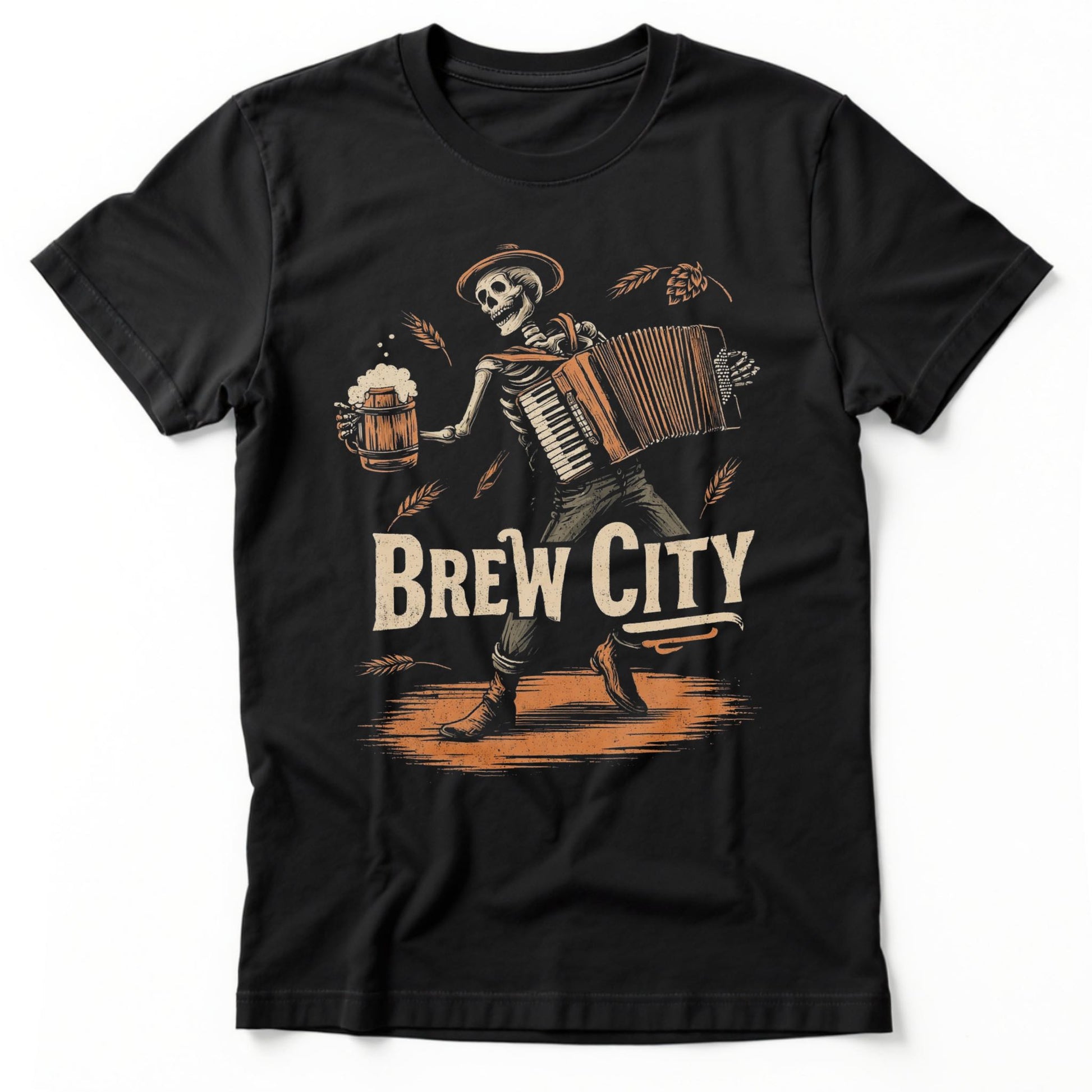 Brew City Accordion T-Shirt | Classic Tee Black
