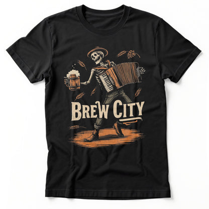 Brew City Accordion T-Shirt | Classic Tee Black