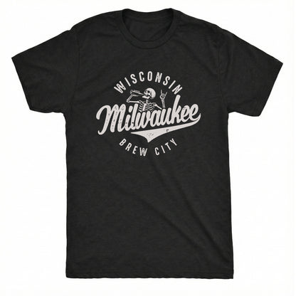 Brew City Tee Black Mockup
