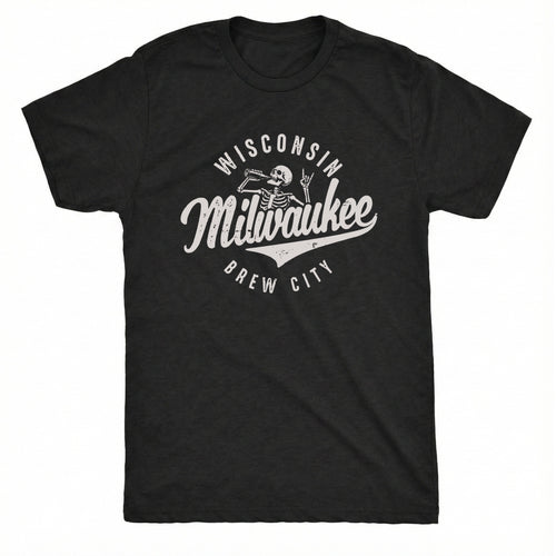 Brew City Tee Black Mockup