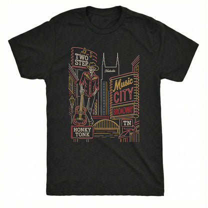 Broadway Tee Black Mockup