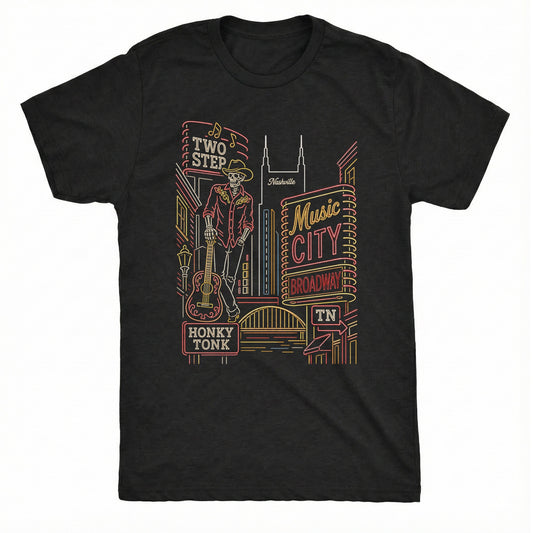 Broadway Tee Black Mockup