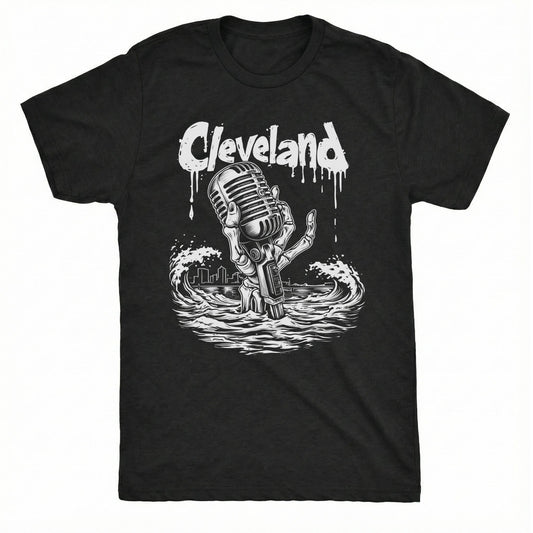 CLE Ghost T-Shirt | Comfort Colors® 1717 Black