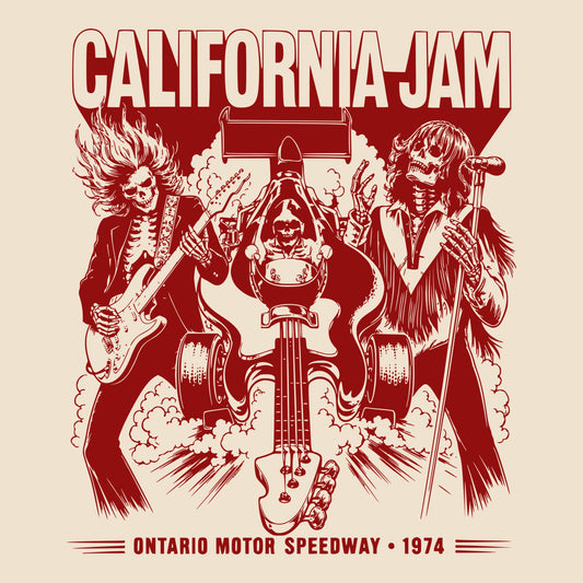 Cal Jam '74 Tee Natural Design
