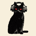 Cat Vibes Tee Natural Design